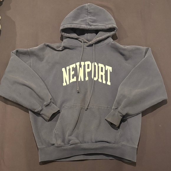 Brandy Melville Tops - Brandy Melville Newport Grayish navy Hoodie